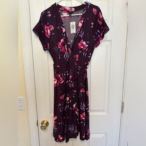 NWT NBW Torrid Purple Floral Size 0 Dress